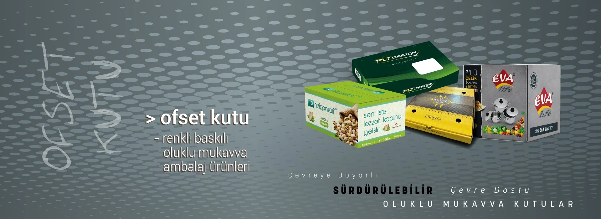 Ofset kutu — renkli baskılı oluklu mukavva ambalaj ürünleri